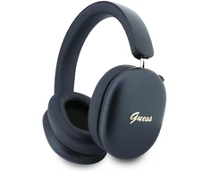 Ausinės Guess Metallic Finish Auksinė Script Logo ENC Belaidės Headphone Navy