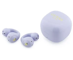 Guess Mini Classic Logo OWS belaidės ausinės violetinės spalvos