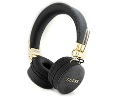 Guess PU Leather 4G Metal Logo belaidės ausinės juodos spalvos
