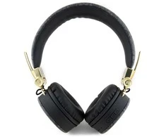 Guess PU Leather 4G Metal Logo belaidės ausinės juodos spalvos