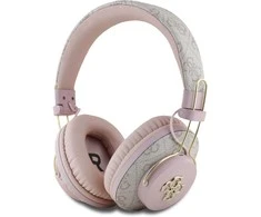 Guess PU 4G Metal Logo ENC belaidės ausinės rožinės spalvos