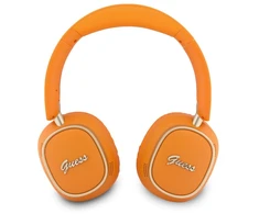 Guess Rectangle Metal Script Logo ENC belaidės ausinės oranžinės spalvos