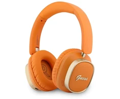 Guess Rectangle Metal Script Logo ENC belaidės ausinės oranžinės spalvos