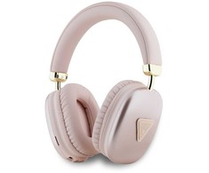 Ausinės Guess Bluetooth 5.3 Metallic Triangle Logo rožinės spalvos