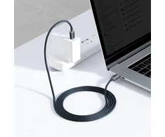 „Baseus CAJY000701 Crystal Shine“ serijos duomenų kabelis USB-C - USB-C 100W 2m Juodas (pažeista pakuotė)