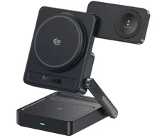 Baseus įkroviklis Belaidis PicoGo AF21 3in1 Qi2.2 35W su USB-C kabeliu 1m - juoda (6942521201723)