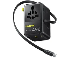Baseus PicoGo AG11 Fast Universal 45W Travel Charger Cosmic juodos spalvos