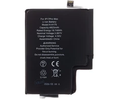 „iPhone 17 Pro Max“ 4823 mAh ličio jonų baterija (didmeninė prekyba)