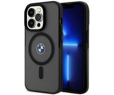 BMW BMHMP15LDSLK Apple iPhone 15 Pro 6.1″ juodos spalvos kietas dėklas IML Signature MagSafe