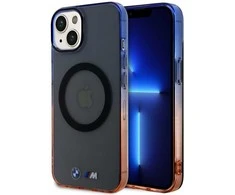 Dėklas BMW BMHMP15MHTGE Apple iPhone 15 Plus 14 Plus 6.7″ pilkas kietas dėklas Gradient Bumper MagSafe