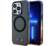 BMW BMHMP15XHTGE Apple iPhone 15 Pro Max 6.7" dėklas telefonui pilkos spalvos Gradient Bumper MagSafe