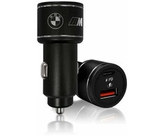 BMW kroviklis BMCCMUSBCK PD-QC 3.0 20W Fast Charge juodos spalvos M Edition