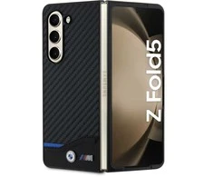 Dėklas BMW BMHCZFD522NBCK Z Fold5 F946 juodos spalvos Leather Carbon