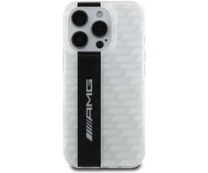 AMG Carbon Pattern Apple iPhone 16 Pro Max dėklas telefonui baltos spalvos