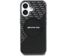 AMG Rhombs MagSafe Apple iPhone 16 Plus dėklas telefonui juodos spalvos