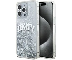 Apple iPhone 15 Pro Max DKNY dėklas Liquid Glitter Big Logo (DKHCP15XLBNAET) baltos spalvos