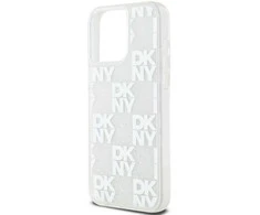 iPhone 15 Pro Max DKNY dėklas Liquid Glitter Big Logo (DKHCP15XLCPEPT) baltos spalvos