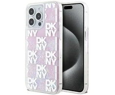 Apple iPhone 15 Pro Max DKNY dėklas Liquid Glitter Big Logo (DKHCP15XLCPEPP) rožinės spalvos