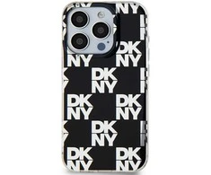 DKNY PC/TPU Checkered Pattern dėklas telefonui Apple iPhone 14 Pro Max juodos spalvos