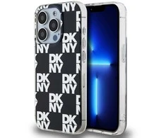 Apple iPhone 15 Pro DKNY dėklas IML Checkered Mono Pattern (DKHCP15LHDLCEK) juodos spalvos