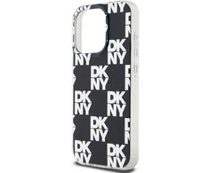 DKNY PC/TPU Checkered Pattern dėklas telefonui Apple iPhone 14 Pro Max juodos spalvos