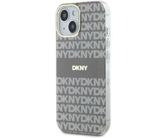 Apple iPhone 13 / 14 / 15 DKNY dėklas IML Mono & Stripe MagSafe (DKHMP15SHRHSEE) beige