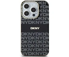Apple iPhone 15 Pro Max DKNY dėklas IML Mono & Stripe MagSafe (DKHMP15XHRHSEK) juodos spalvos