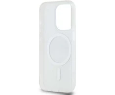 DKNY PC/TPU Repeat Pattern Tonal Stripe Magsafe dėklas telefonui Apple iPhone 14 Pro rusvai gelsvas