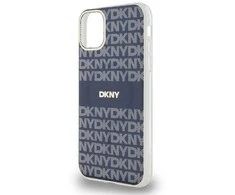 DKNY PC/TPU Repeat Pattern Tonal Stripe Magsafe dėklas telefonui Apple iPhone 11 mėlynos spalvos