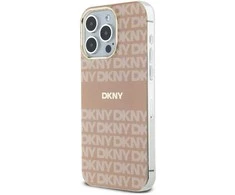 Apple iPhone 15 Pro Max DKNY dėklas IML Mono & Stripe MagSafe (DKHMP15XHRHSEP) rožinės spalvos