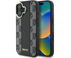 Apple iPhone 16 DKNY Checkered Pattern MagSafe (DKHMP16SPCPVSLK) dėklas telefonui juodos spalvos