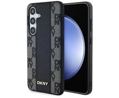 Samsung Galaxy S24 Plus DKNY Hardcase Leather Checkered Mono Pattern MagSafe (DKHMS24MPCPVSLK) dėklas telefonui juodos spalvos
