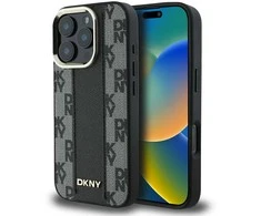 Apple iPhone 16 Pro DKNY Checkered Pattern MagSafe (DKHMP16LPCPVSLK) dėklas telefonui juodos spalvos