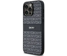 Apple iPhone 14 Pro DKNY odinis dėklas Mono Stripe & Metal Logo (DKHCP14LPRTHSLK) juodos spalvos