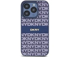 Apple iPhone 15 Pro Max DKNY odinis dėklas Mono Stripe & Metal Logo (DKHCP15XPRTHSLB) mėlynos spalvos