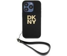 Apple iPhone 14 Pro DKNY Hardcase Wrist Strap Stock Logo (DKHCP14LPBSWSK) dėklas telefonui juodos spalvos