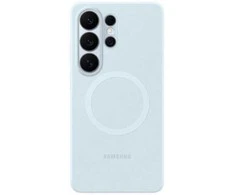 Samsung Galaxy S26 Ultra silikoninis magnetinis dėklas su šviesa Mėlyna