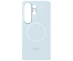Samsung Galaxy S26 Ultra silikoninis magnetinis dėklas su šviesa Mėlyna