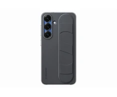 Dėklas EF-GS931CBE Samsung Standing Grip Cover for Galaxy S25 Juodas (Damaged Package) (Pažeista pakuotė)