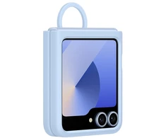 Dėklas EF-PF741TLE Samsung Silicone Cover with Ring for Galaxy Z Flip 6/7 FE Mėlyna (Damaged Package) (Pažeista pakuotė)