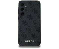 Samsung Galaxy A35 5G Guess Hard Dėklas 4G Metal Gold Logo (GUOHCSA35G4GFGR) juodos spalvos