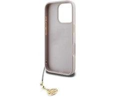 Guess 4G Charm dėklas skirtas Apple iPhone 16 Pro Tone on Tone Rožinė