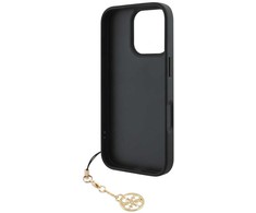 Guess 4G Charm Apple iPhone 16 Pro Max Tone on Tone dėklas telefonui pilkos spalvos