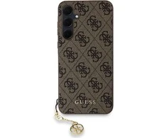 Samsung Galaxy A35 5G Guess dėklas 4G Charms Collection (GUHCSA35GF4GBR) rudos spalvos