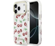 Guess IML Glitter Cherry MagSafe dėklas skirtas iPhone 17 Pro