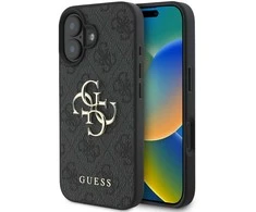 Guess 4G Big Logo Apple iPhone 16 – dėklas telefonui juodos spalvos