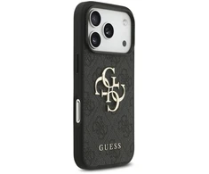 Dėklas Guess 4G Big Logo Case, skirta iPhone 17 Pro / 18 Pro – juoda