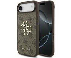 Dėklas Guess 4G Big Logo skirtas Apple iPhone 17 Air rudos spalvos