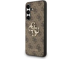 Guess Big 4G Classic Logo dėklas skirtas Samsung Galaxy S25 FE rudos spalvos