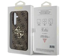 „Guess 4G Big Metal Logo“ dėklas „Samsung Galaxy A55 5G“ rudas